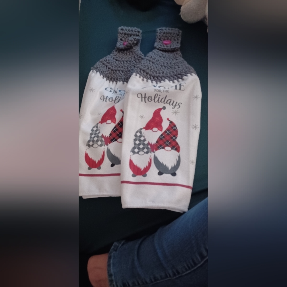Kitchen towels hand made crochet